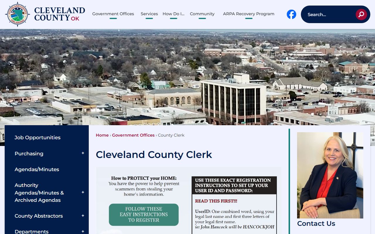 Cleveland County Assessor property tax records and parcel search for Norman Oklahoma