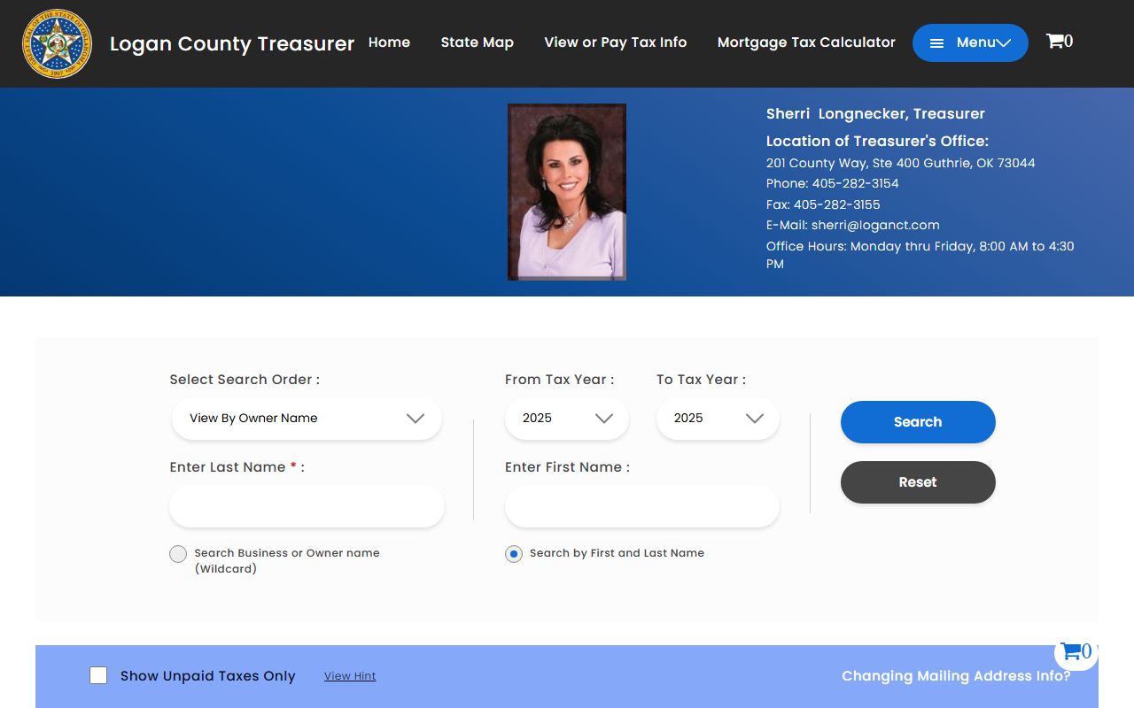Logan County property tax records search