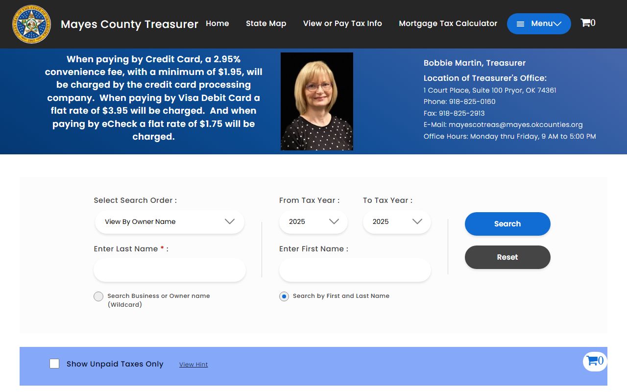 Mayes County property tax records